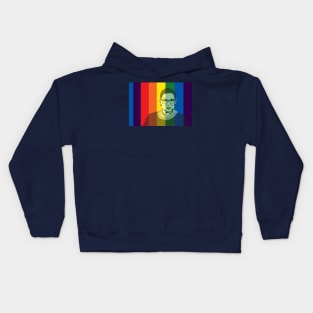 Ruth Bader Ginsburg Rainbow Kids Hoodie